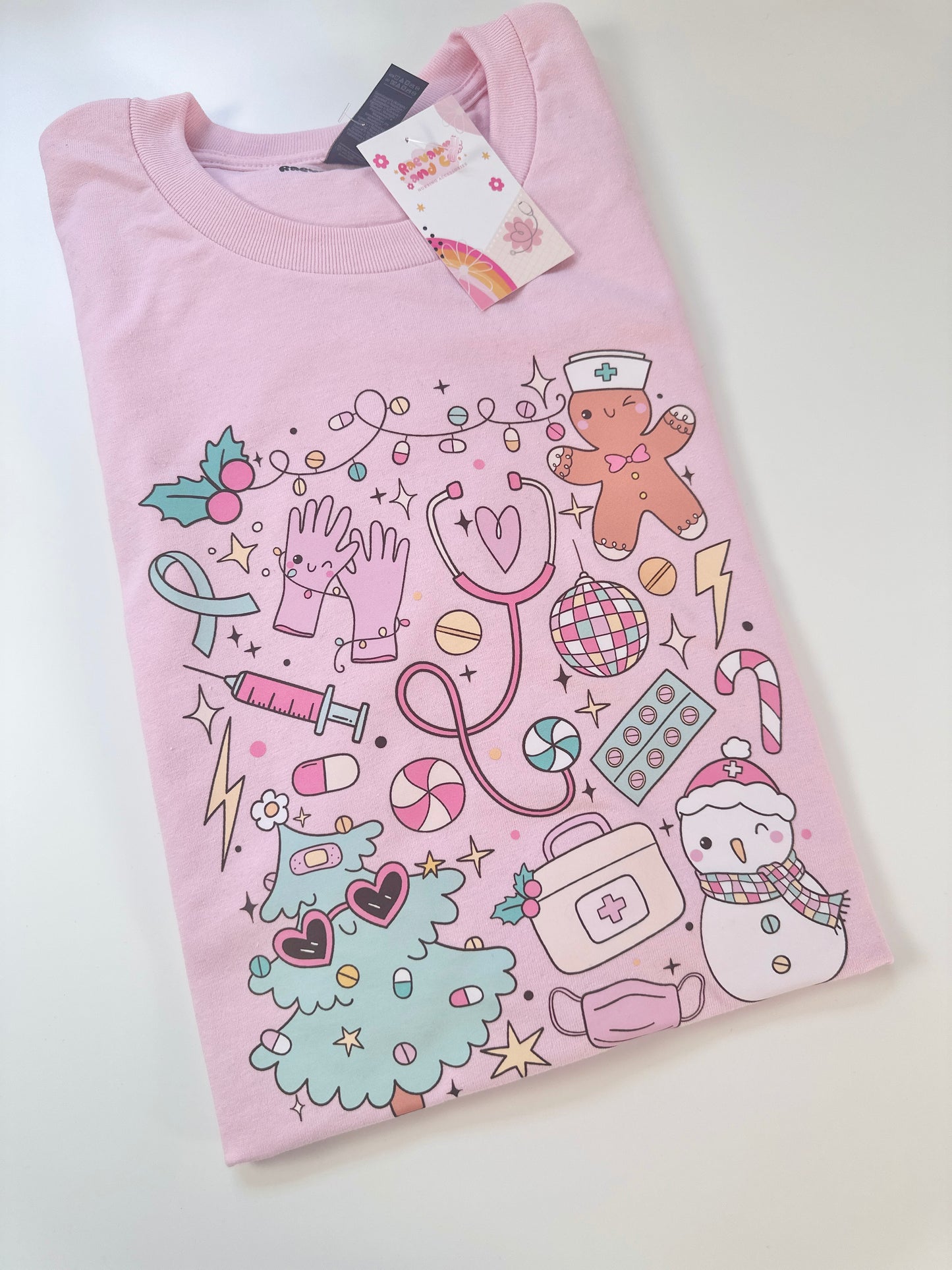 Pink Christmas Tee