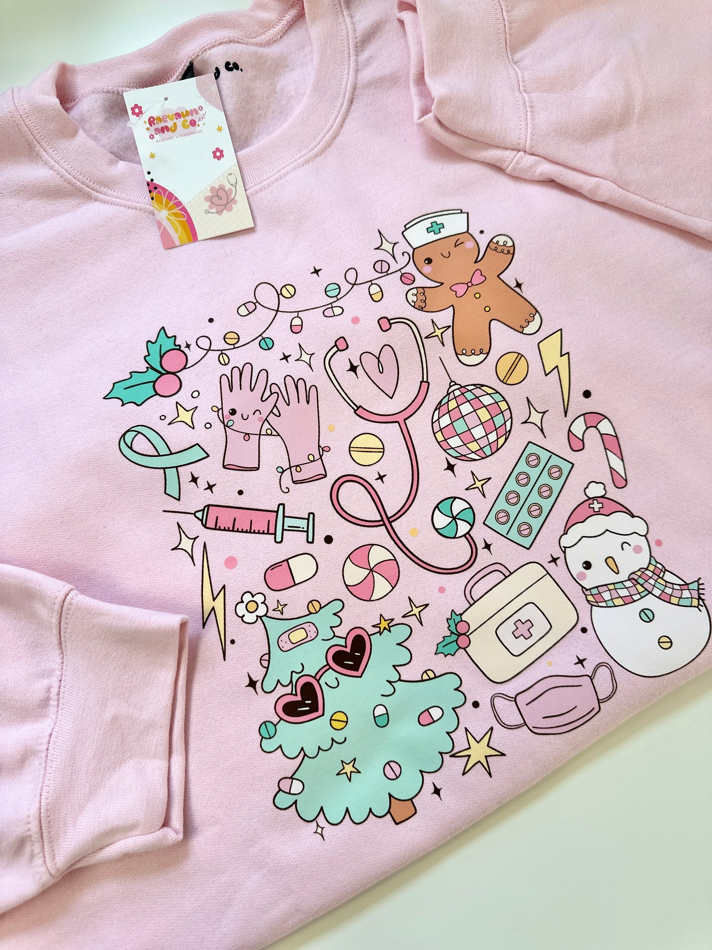 Pink Christmas Crewneck