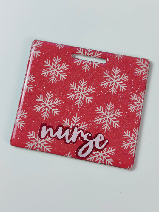 Snowflake Badge Backer